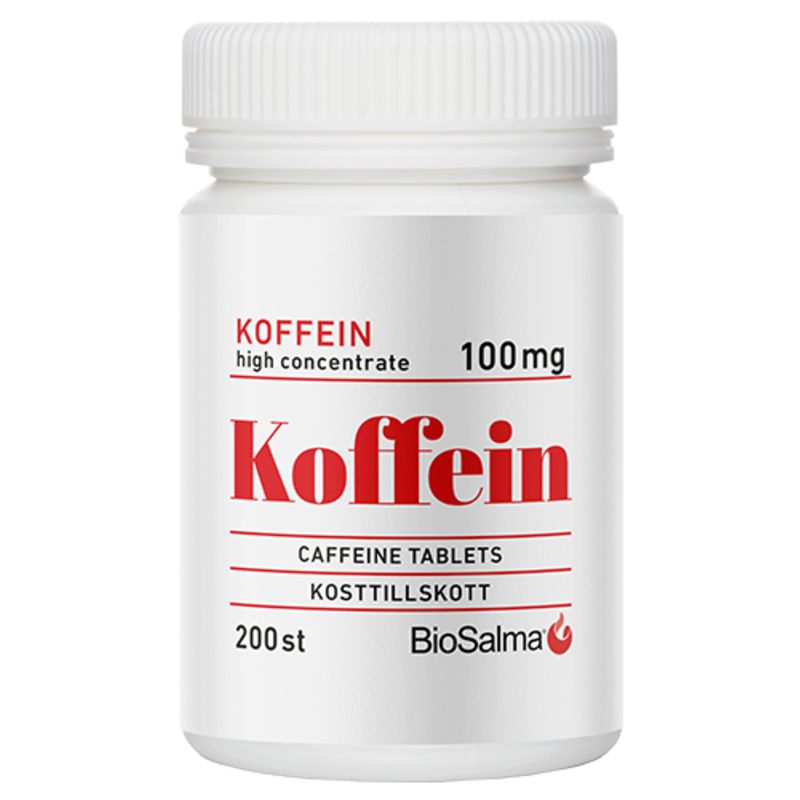BioSalma Biosalma Koffein 100 mg 200 tabletter