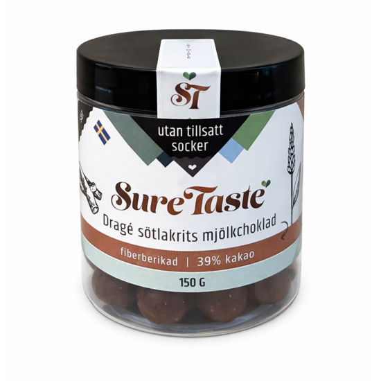 Sure Taste Sötlakrits Mjölk Choklad 150 g
