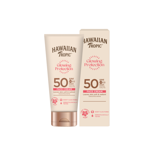 Hawaiian Tropic Glowing Protection Face Cream SPF50 50 ml