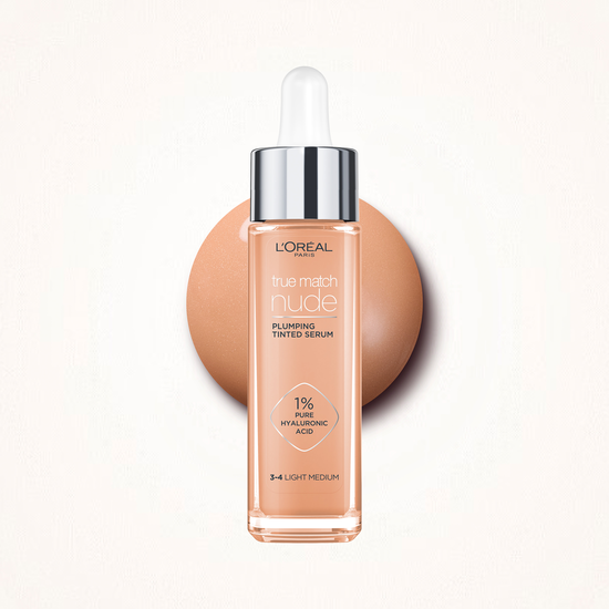 L'Oreal Paris True Match Nude Plumping Tinted Serum 3-4 Light Medium 30 ml