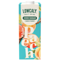 Lowcaly Fruktdryck White Peach 1000 ml