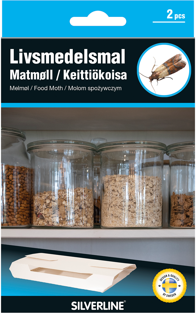 Silverline Livsmedelsmalfälla 2 st