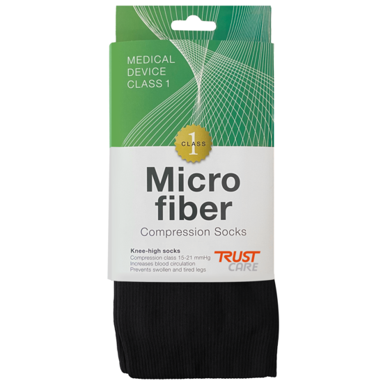 Trust Care Microfiber Compression Socks Svart XL