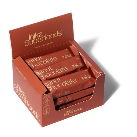 Inika Superfoods Peanut Chocolate 40 g 12-pack