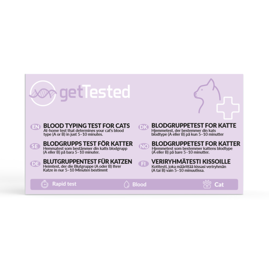 GetTested Blodgruppstest för Katter