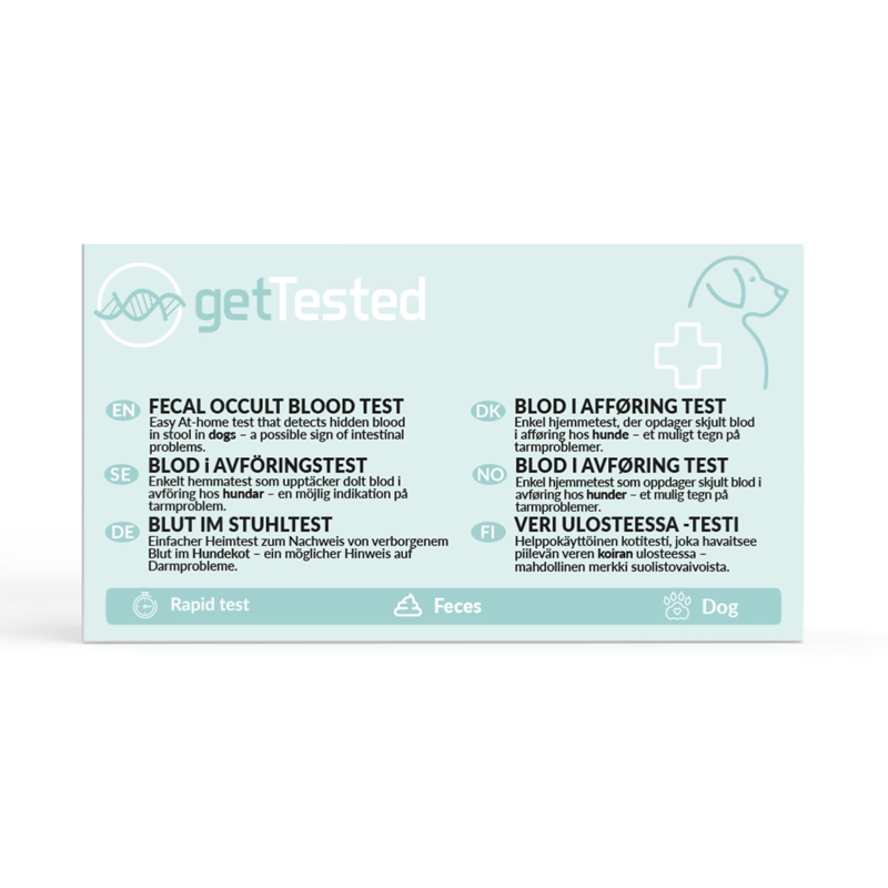 GetTested Blod i Avföringstest för Hundar