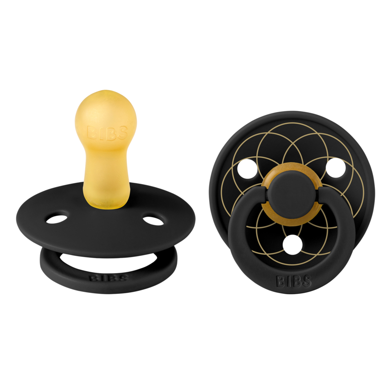 BIBS Studio Colour Layl Latex Size 2 Black Gold 2-pack