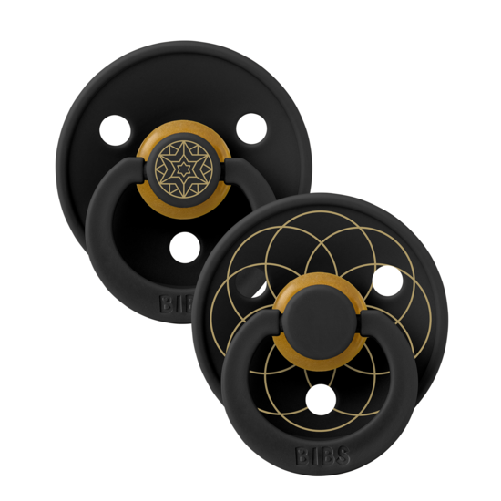 BIBS Studio Colour Layl Latex Size 2 Black Gold 2-pack