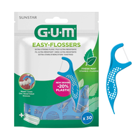 GUM Easy Flossers med Flour, Vitamin E och Mint 30 st