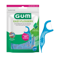GUM Easy Flossers med Flour, Vitamin E och Mint 90 st