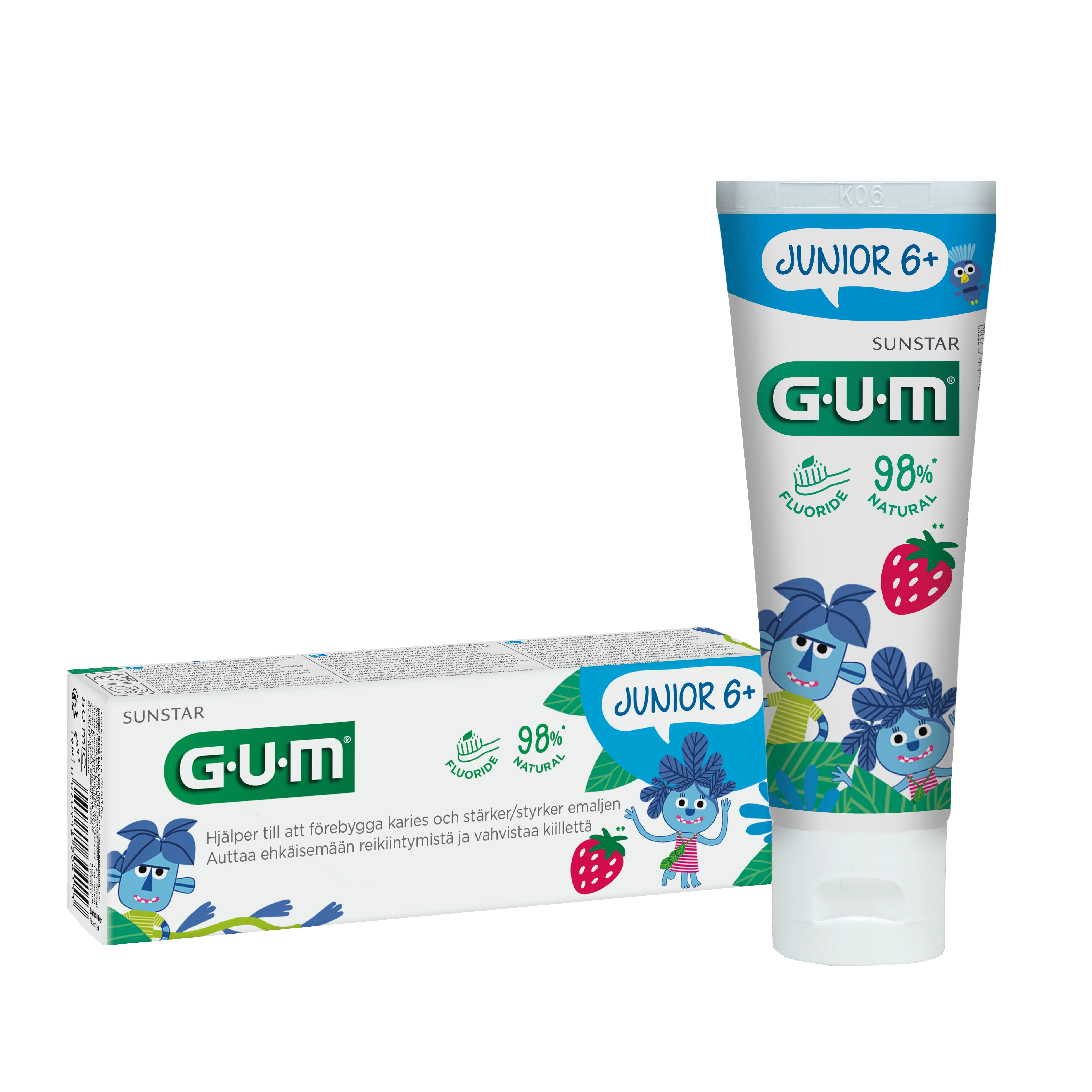 GUM Junior Tandkräm för Barn 6+ år 50 ml