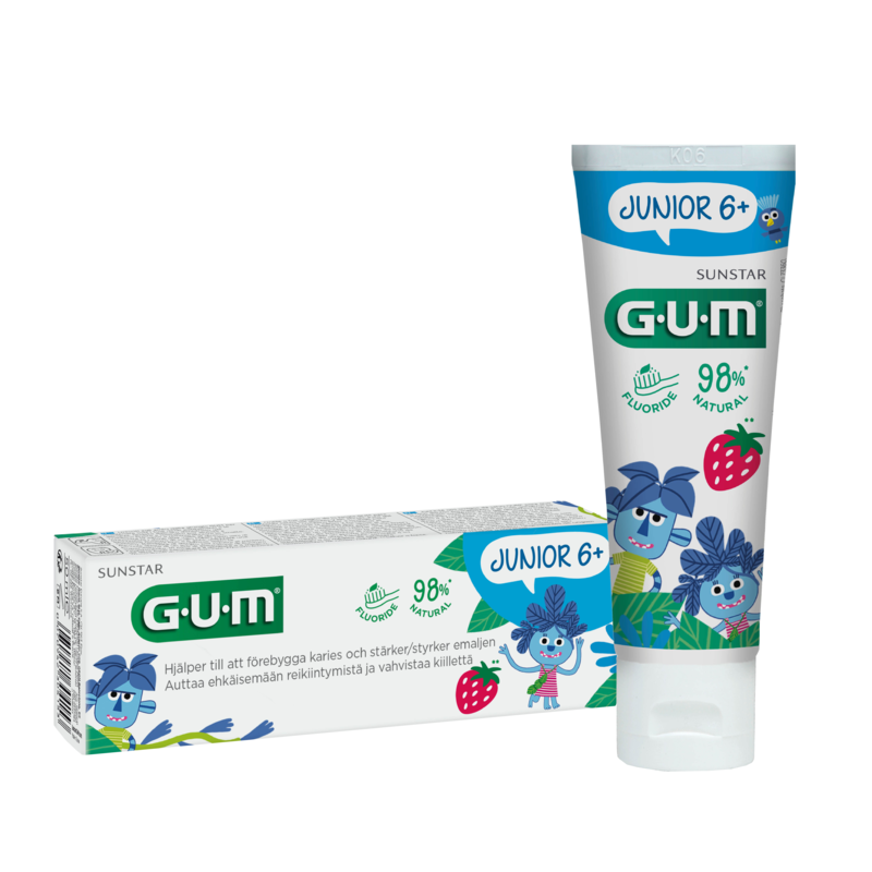 Köp 2 få 15% | GUM Junior Tandkräm för Barn 6+ år 50 ml