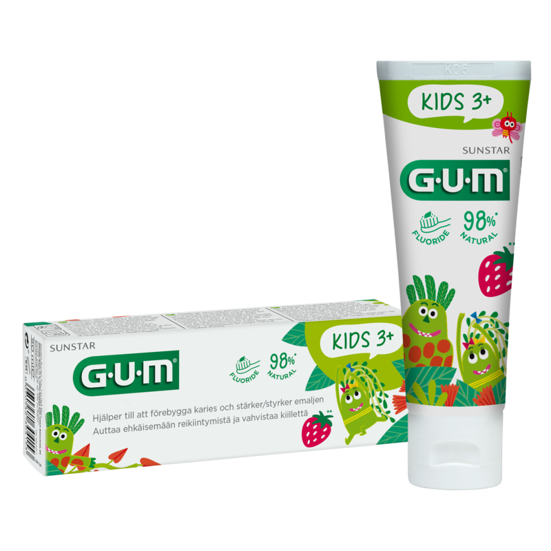 Köp 2 få 15% | GUM Kids Tandkräm 3+ 50 ml