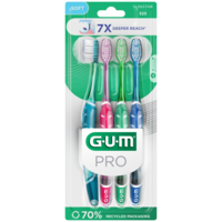 GUM Technique Pro Tandborstar 4-pack
