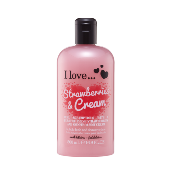 I LOVE Original Strawberries & Cream Bath Shower 500 ml