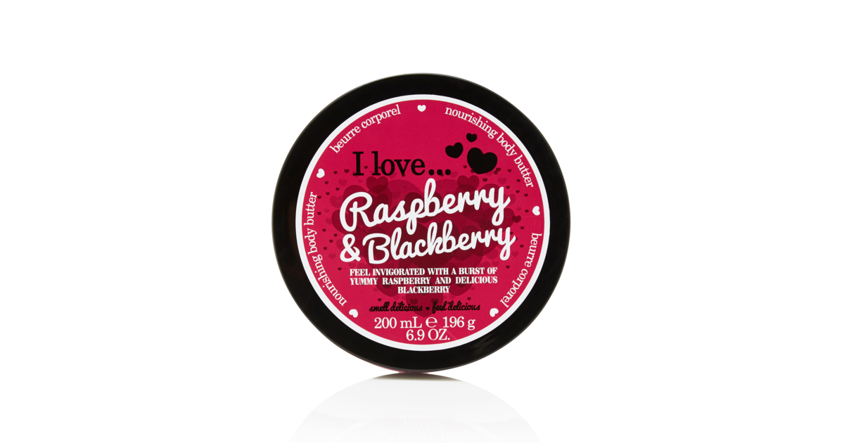 Boot Extracts Body Butter Raspberry Köp I LOVE Body Butter Raspberry Blackberry 200 ml - på MEDS.se