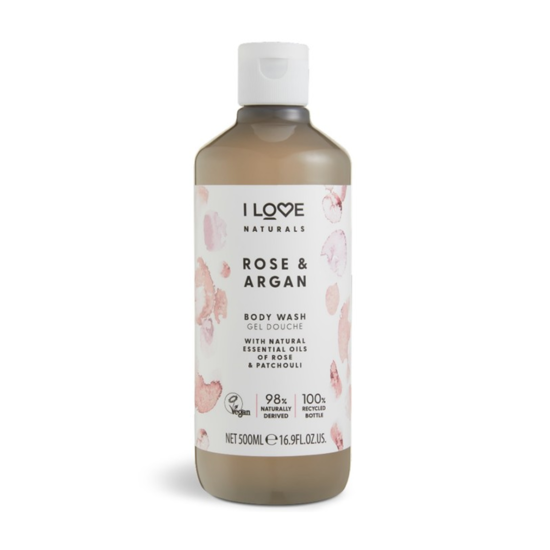 I LOVE Naturals Body Wash Rose & Argan 500 ml