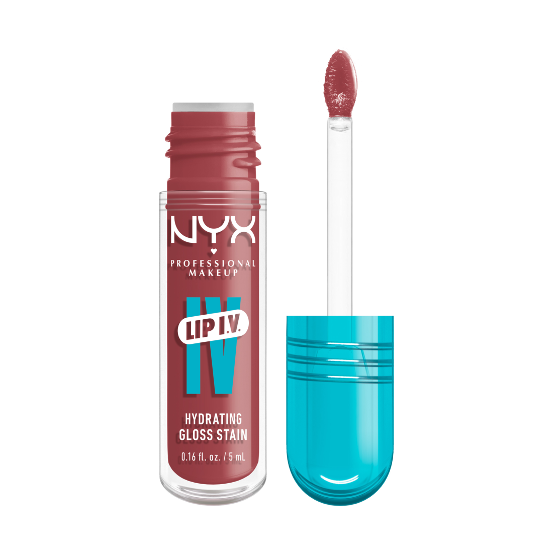 NYX Professional Makeup Lip I.V. Hydrating Gloss Stain Lip gloss 17 Petal Pourin 5 ml