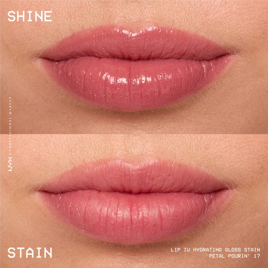 NYX Professional Makeup Lip I.V. Hydrating Gloss Stain Lip gloss 17 Petal Pourin 5 ml