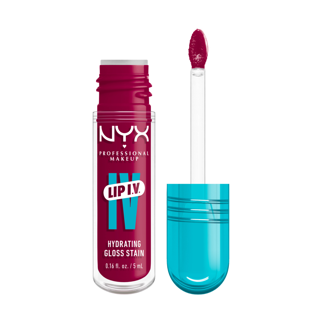 NYX Professional Makeup Lip I.V. Hydrating Gloss Stain Lip gloss 19 Magenta Mist 5 ml