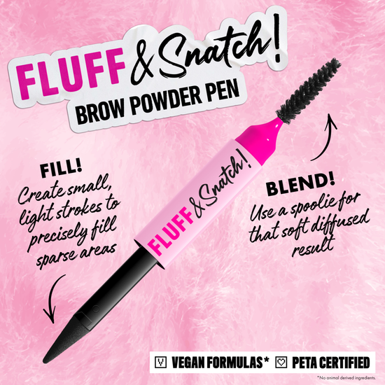 NYX Professional Makeup Fluff & Snatch Brow Powder Pen 08 Black 1 g