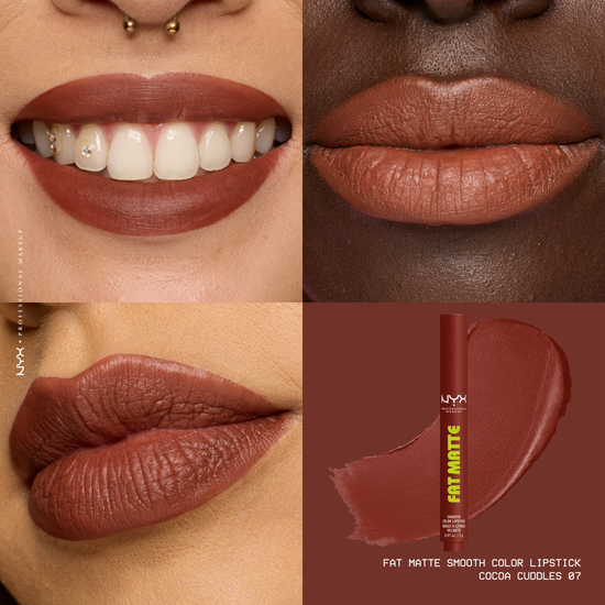 NYX Professional Makeup Fat Matte Slick Click Lip Balm 07 Cocoa Cuddles 8 ml