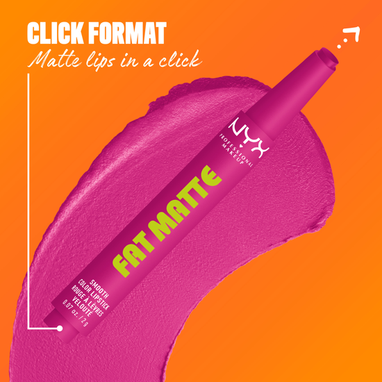 NYX Professional Makeup Fat Matte Slick Click Lip Balm 13 Fluffy Fuchsia 8 ml
