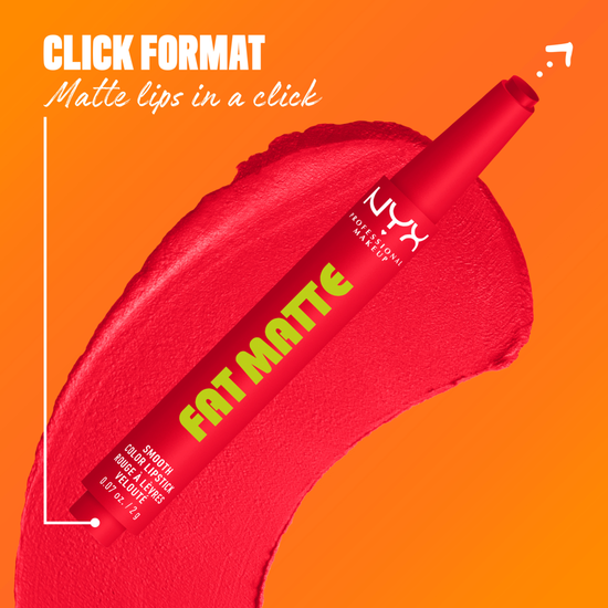NYX Professional Makeup Fat Matte Slick Click Lip Balm 15 Fuzzy Flame 8 ml