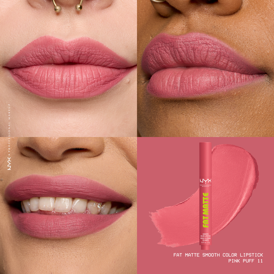 NYX Professional Makeup Fat Matte Slick Click Lip Balm 11 Pink Puff 8 ml