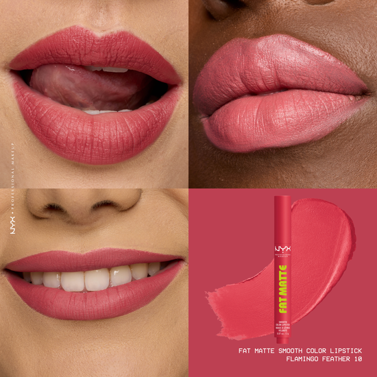 NYX Professional Makeup Fat Matte Slick Click Lip Balm 10 Flamingo Feather 8 ml