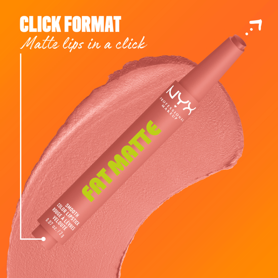 NYX Professional Makeup Fat Matte Slick Click Lip Balm 02 Cashemere Cutie 8 ml