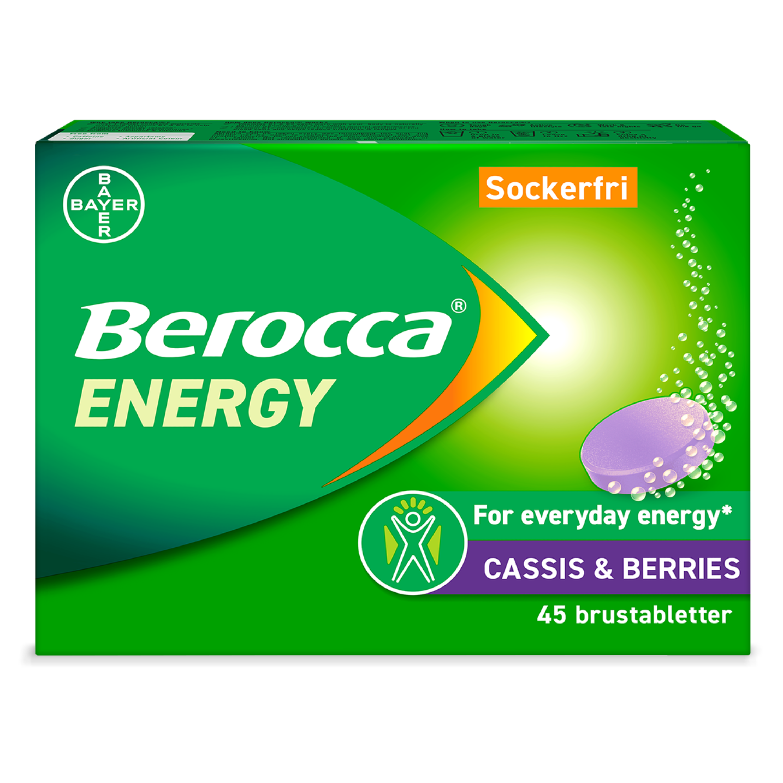 Berocca Energy Cassis & Berries 45 brustabletter