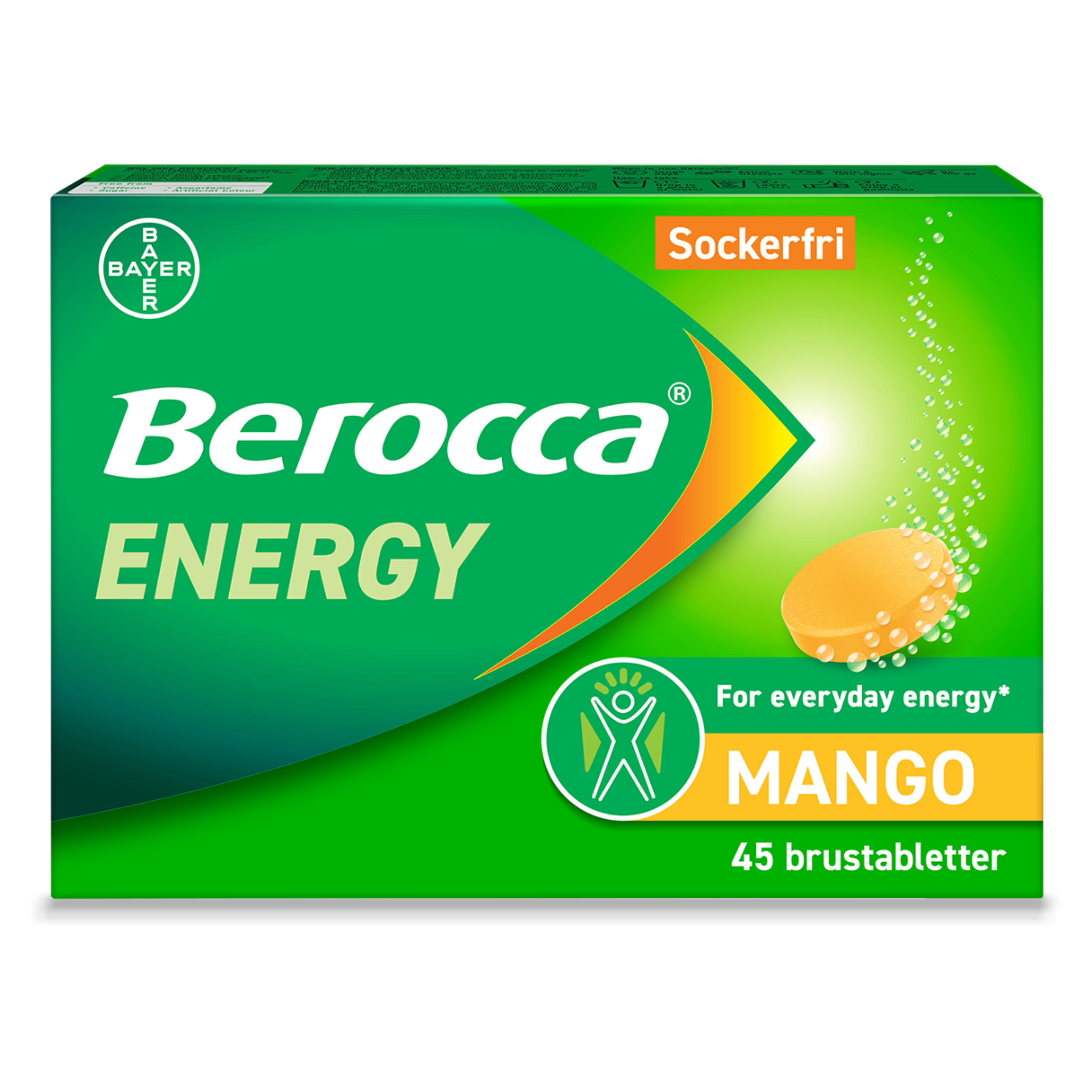Berocca Energy Mango 45 brustabletter