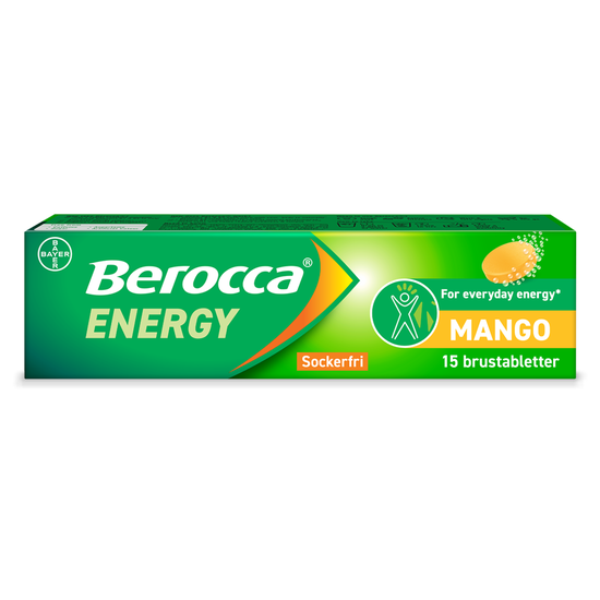 Berocca Energy Mango 15 brustabletter