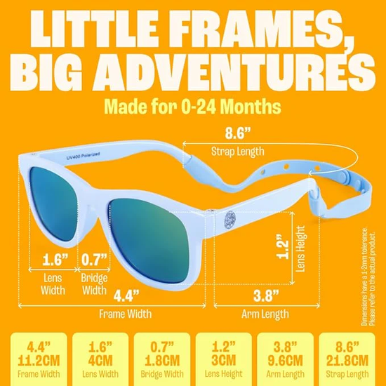 Baby Sunnies Baby Sunglasses Sky Blue 0-24 mån