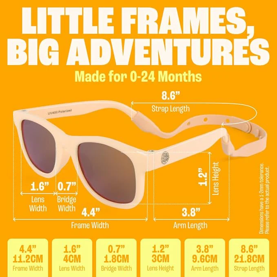 Baby Sunnies Baby Sunglasses Peach 0-24 mån 