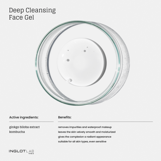 Inglot Lab Deep Cleansing Face Gel 145 ml
