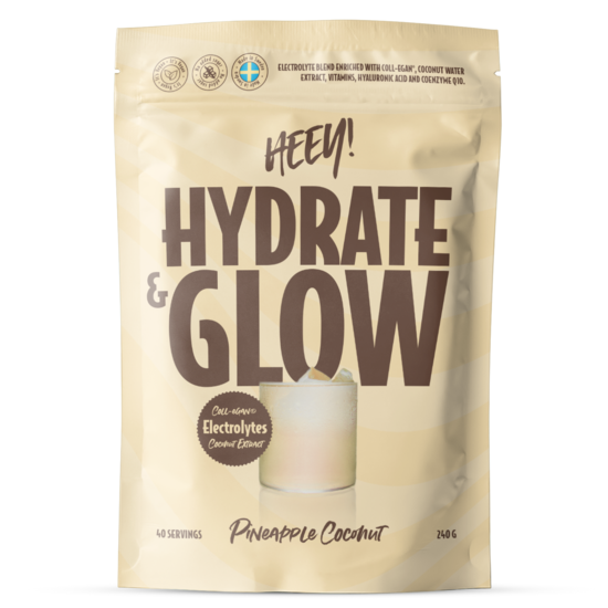 Heey! Hydrate & Glow Elektrolyter + Coll-egan Ananas Kokos 240 g