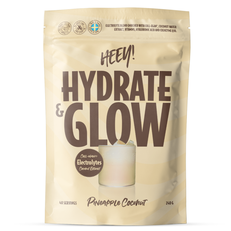 Heey! Hydrate & Glow Elektrolyter + Coll-egan Ananas Kokos 240 g