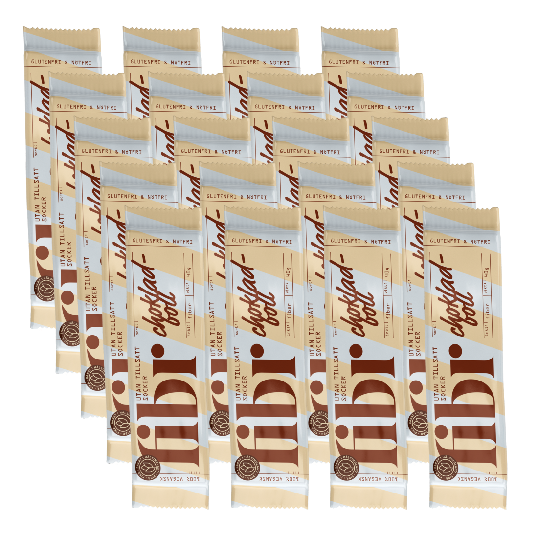 Fibr Chokladboll 40 g 20-pack