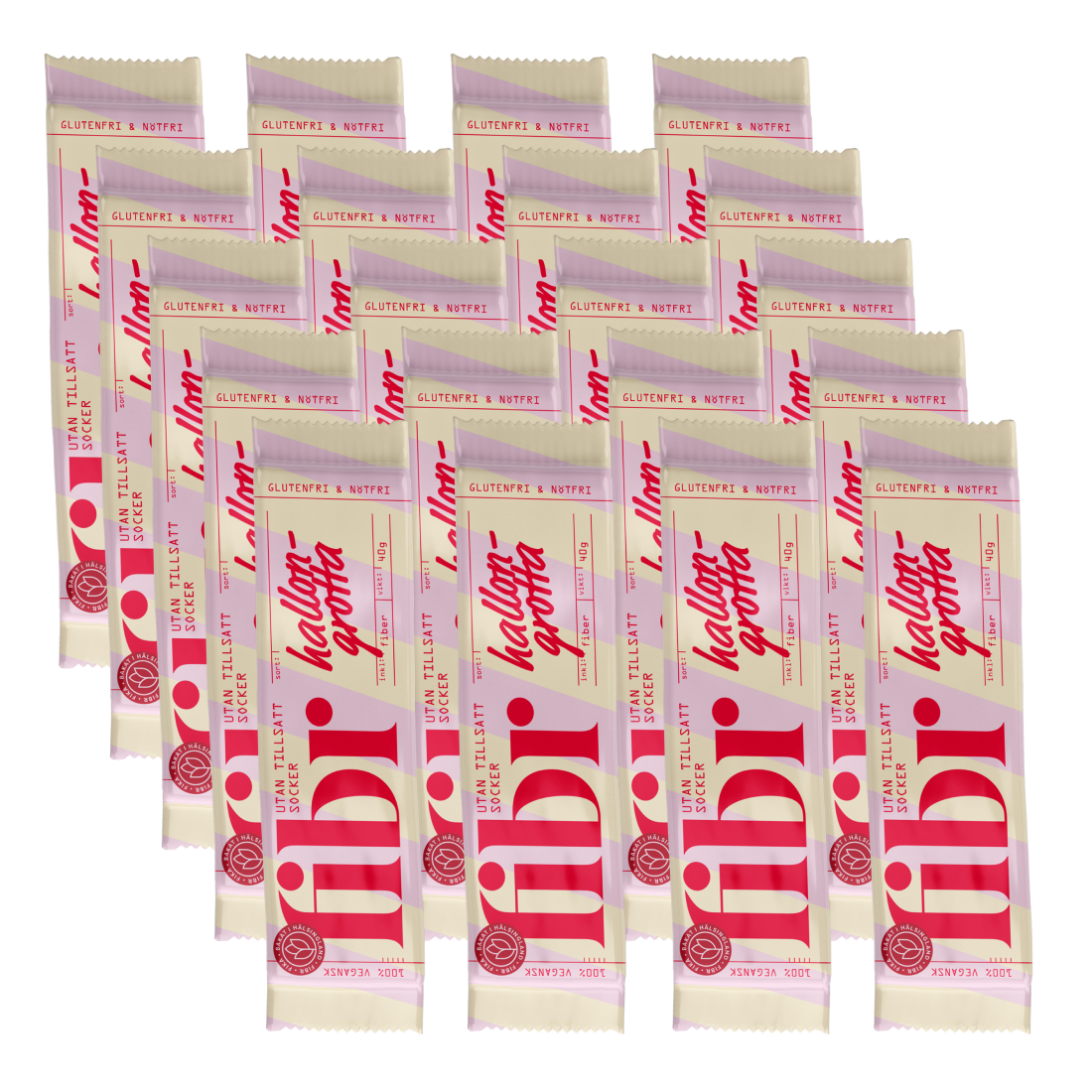 Fibr Hallongrotta 40 g 20-pack