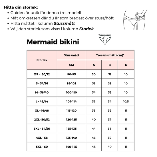 Comfydence Mermaid Mensbikini XL