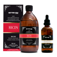 Better You Blandflaska för oljor med pipettlock 100 ml & Ricinolja Kallpressad 500 ml