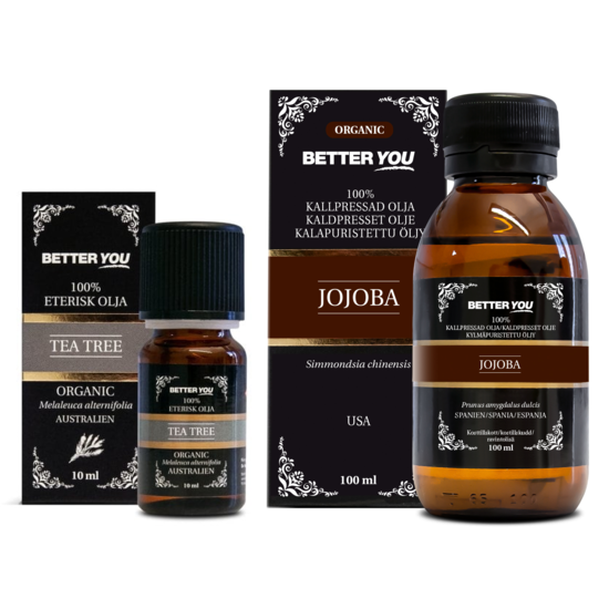 Better You Jojobaolja Kallpressad 100 ml & Tea Tree Olja Eterisk 10 ml