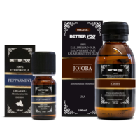 Better You Jojobaolja Kallpressad 100 ml & Pepparmintolja Eterisk 10 ml