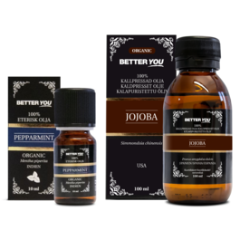 Better You Jojobaolja Kallpressad 100 ml & Pepparmintolja Eterisk 10 ml