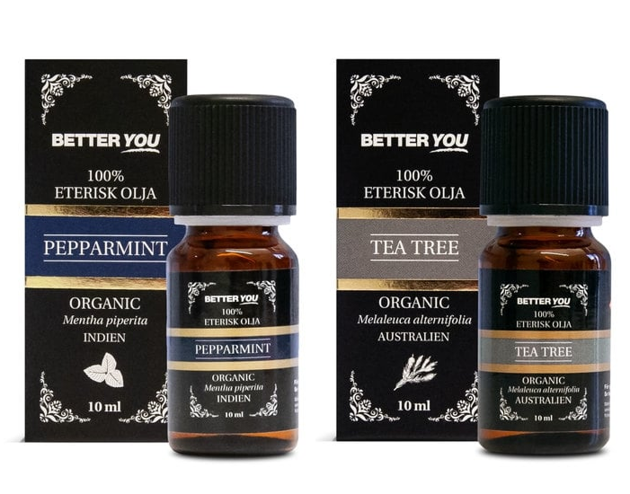 Better You Pepparmintolja Eterisk 10 ml & Tea Tree Olja Eterisk 10 ml