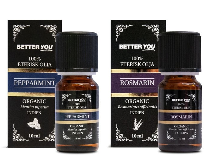 Better You Pepparmintolja Eterisk 10 ml & Rosmarinolja Eterisk 10 ml