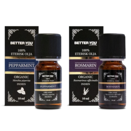 Better You Pepparmintolja Eterisk 10 ml & Rosmarinolja Eterisk 10 ml