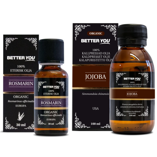 Better You Rosmarinolja Eterisk 30 ml & Jojobaolja Kallpressad 100 ml